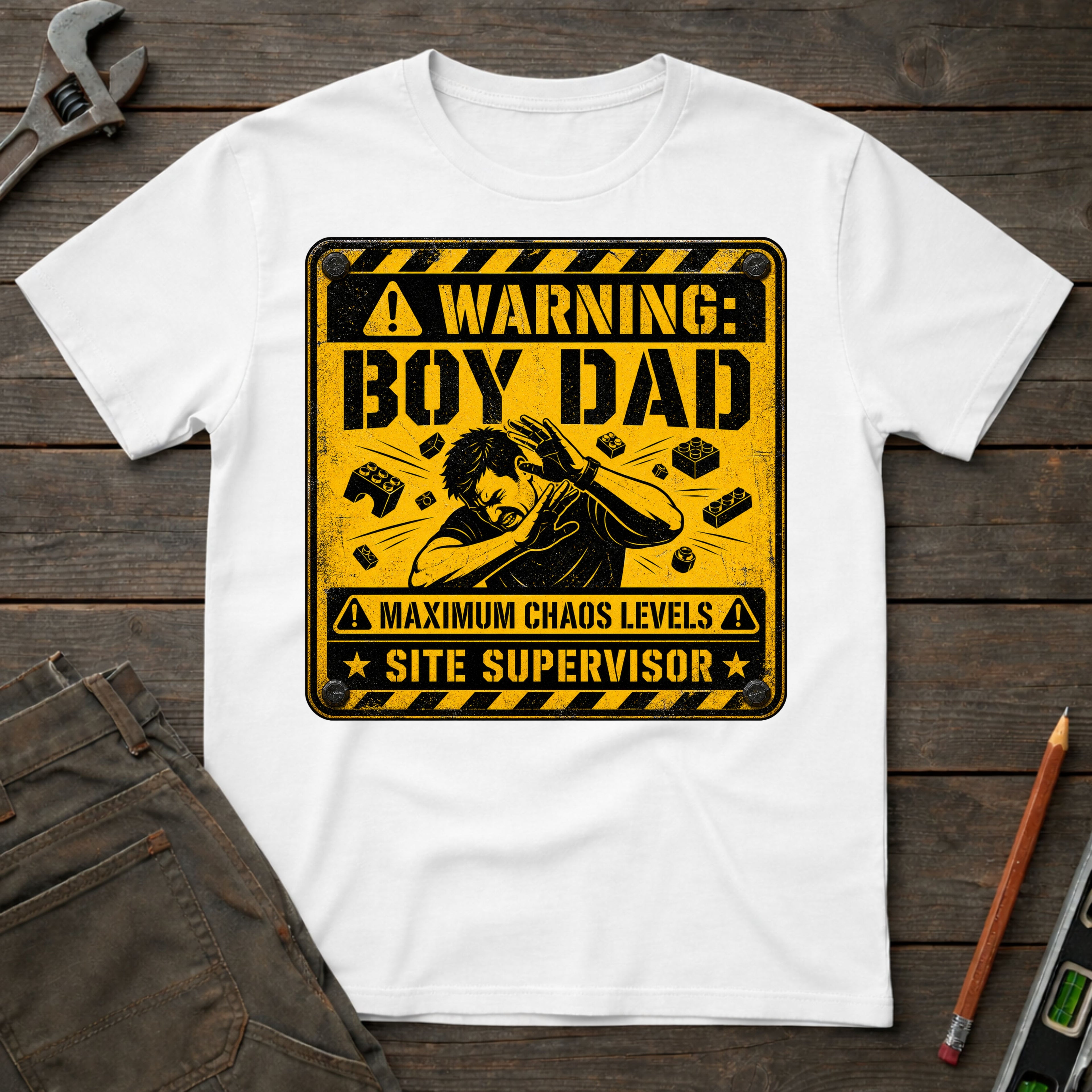 Warning: Boy Dad T-Shirt