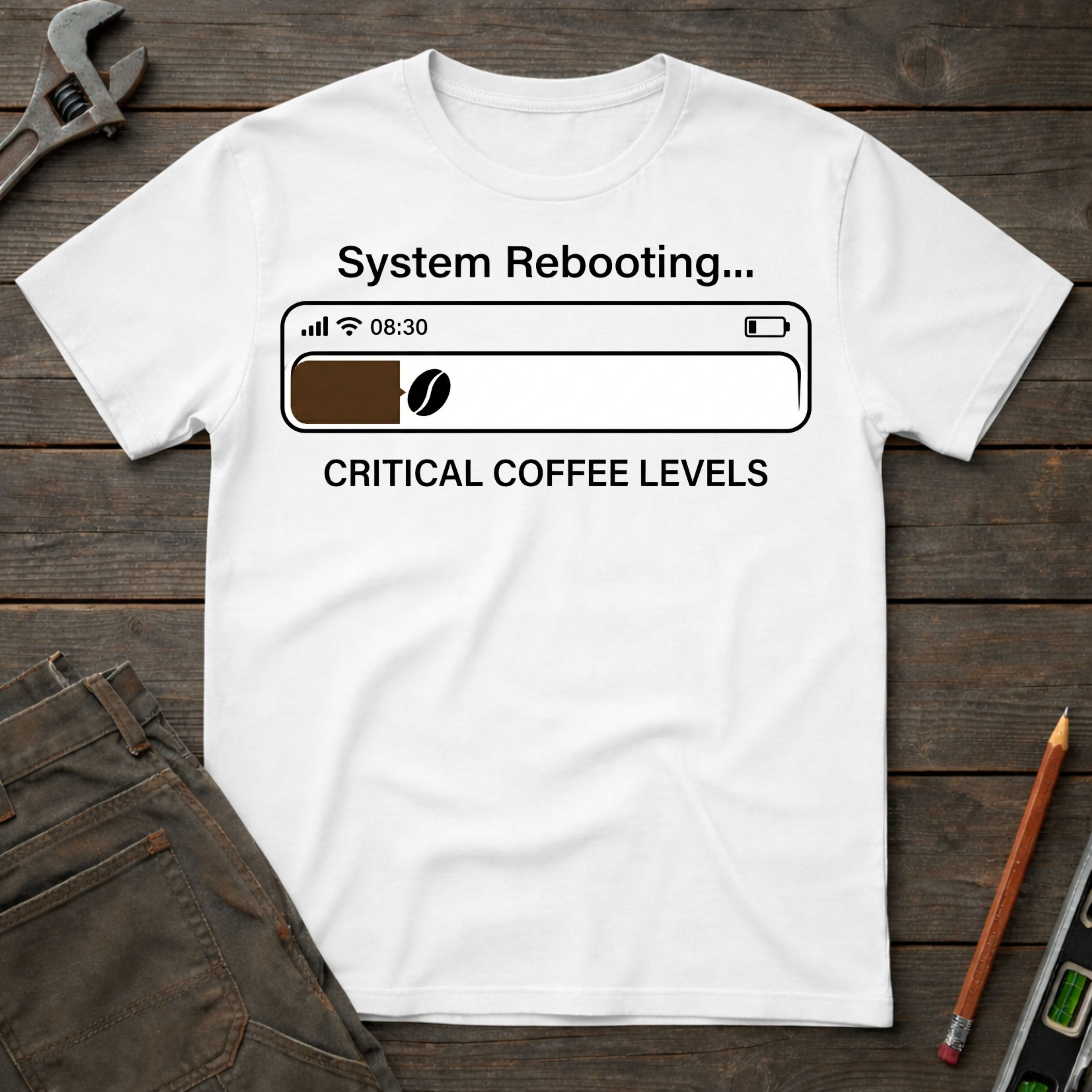 Critical Coffee Levels T-Shirt