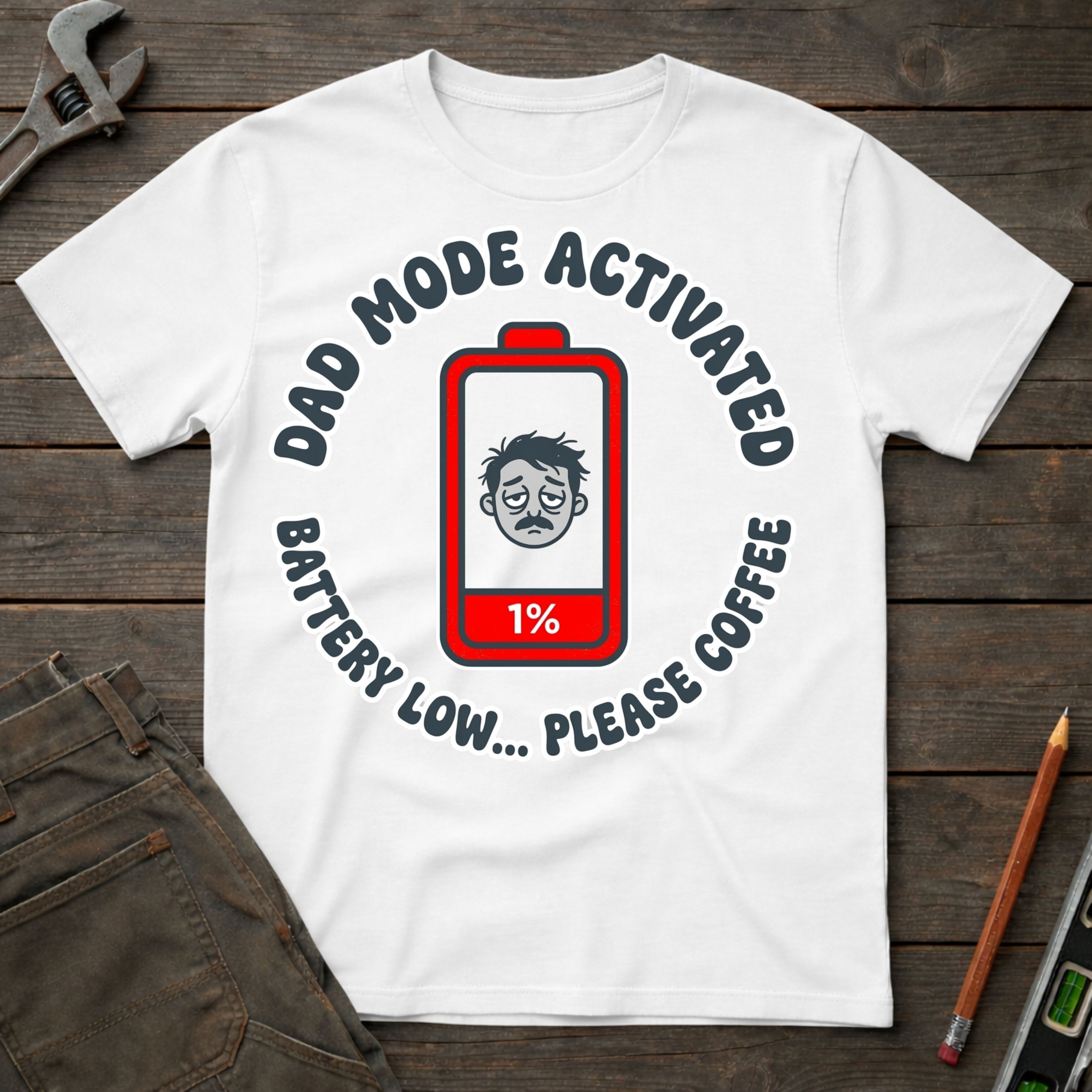 Battery Low: Please Coffee T-Shirt