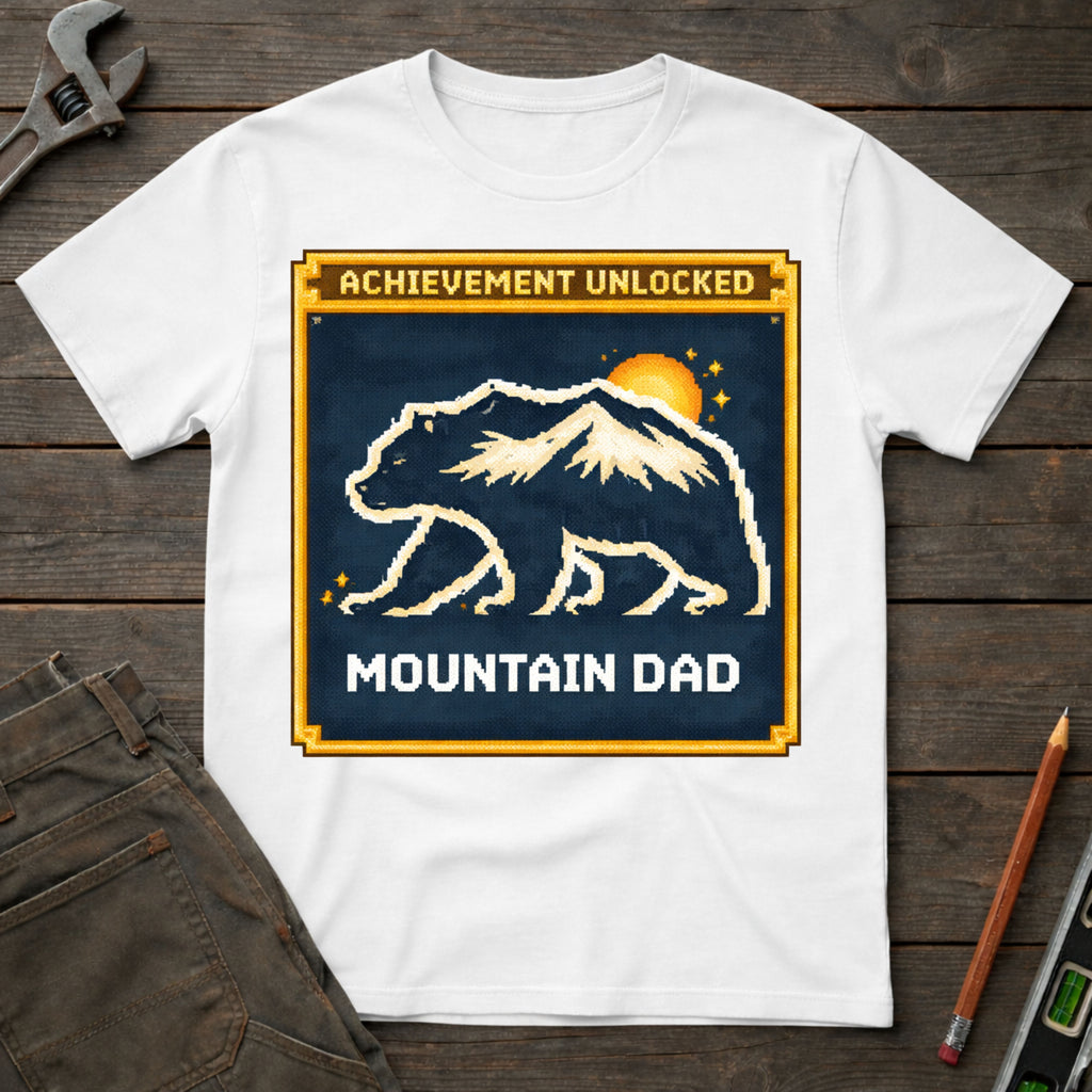 Achievement Unlocked: Mountain Dad T-Shirt