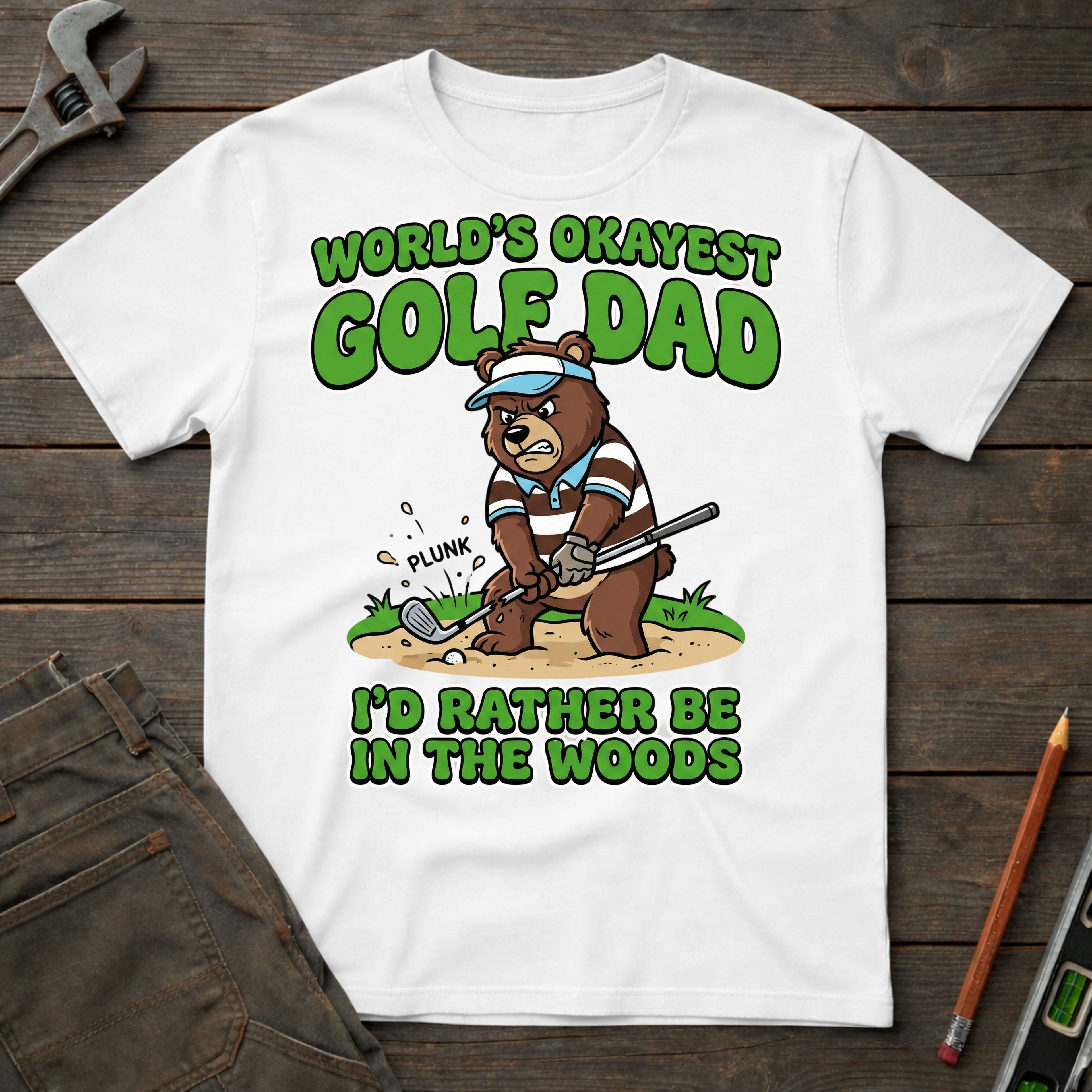 World's Okayest Golf Dad T-Shirt