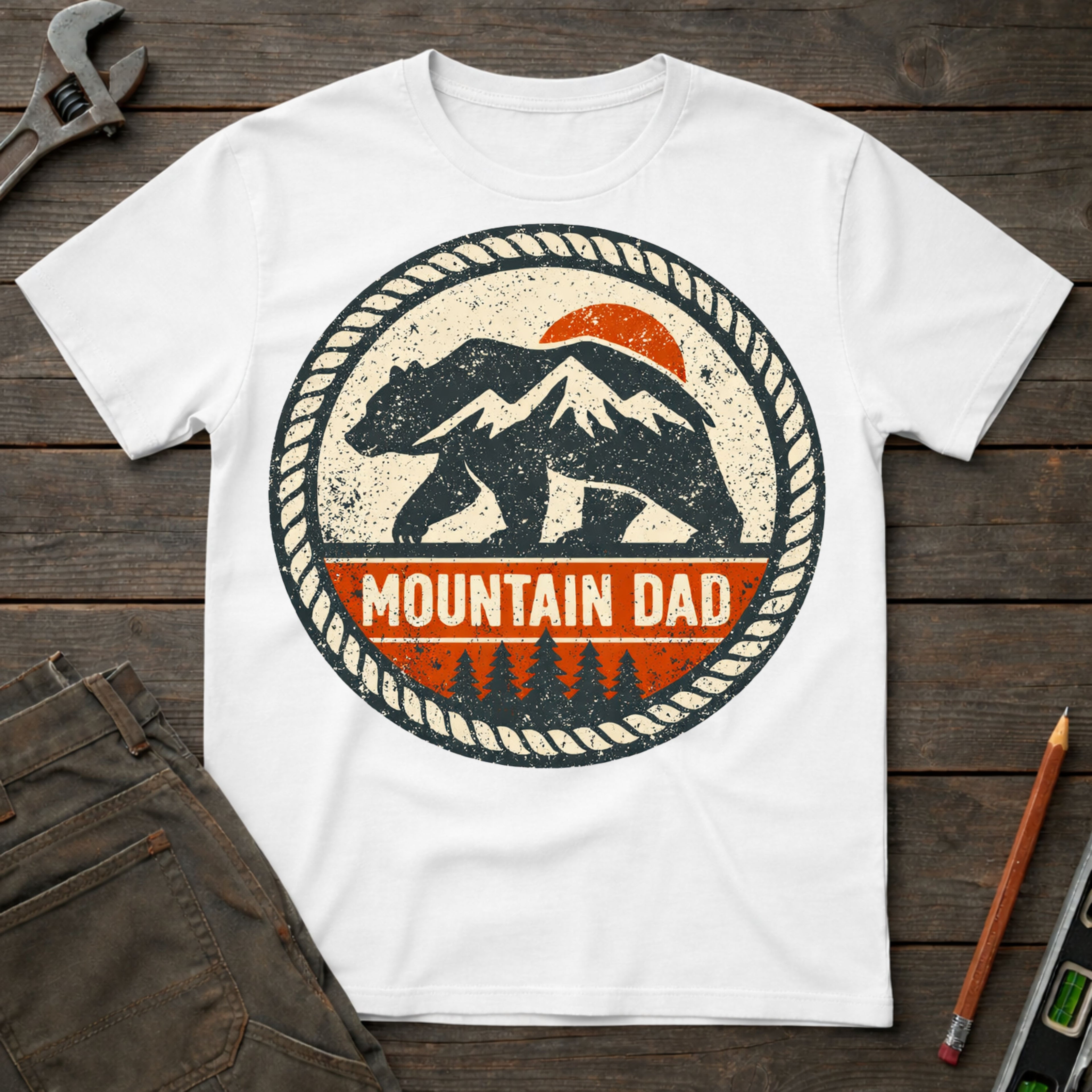 Mountain Dad Badge T-Shirt