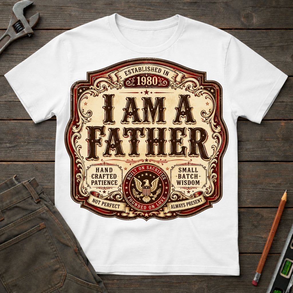 I am a Father Label T-Shirt