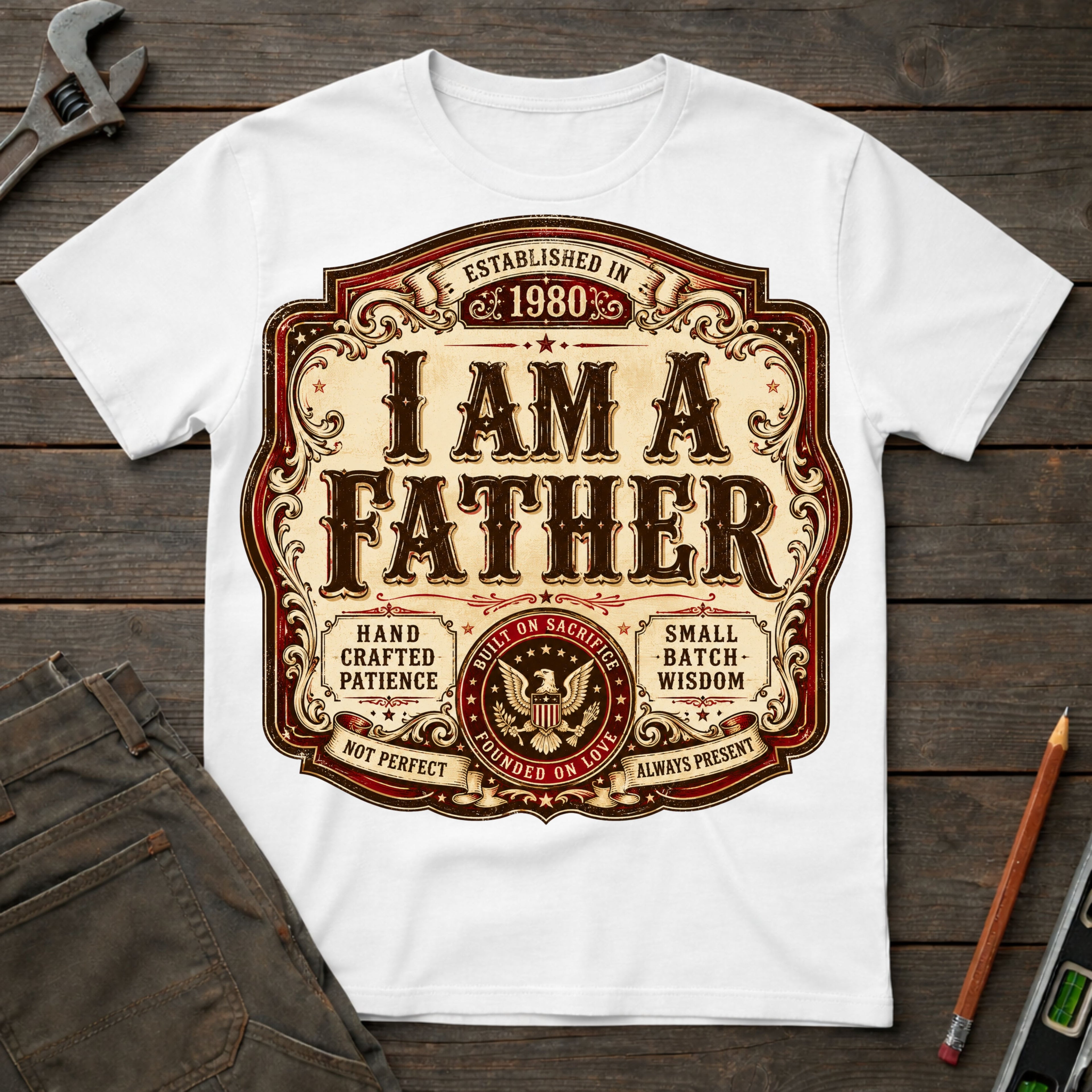 I am a Father Label T-Shirt