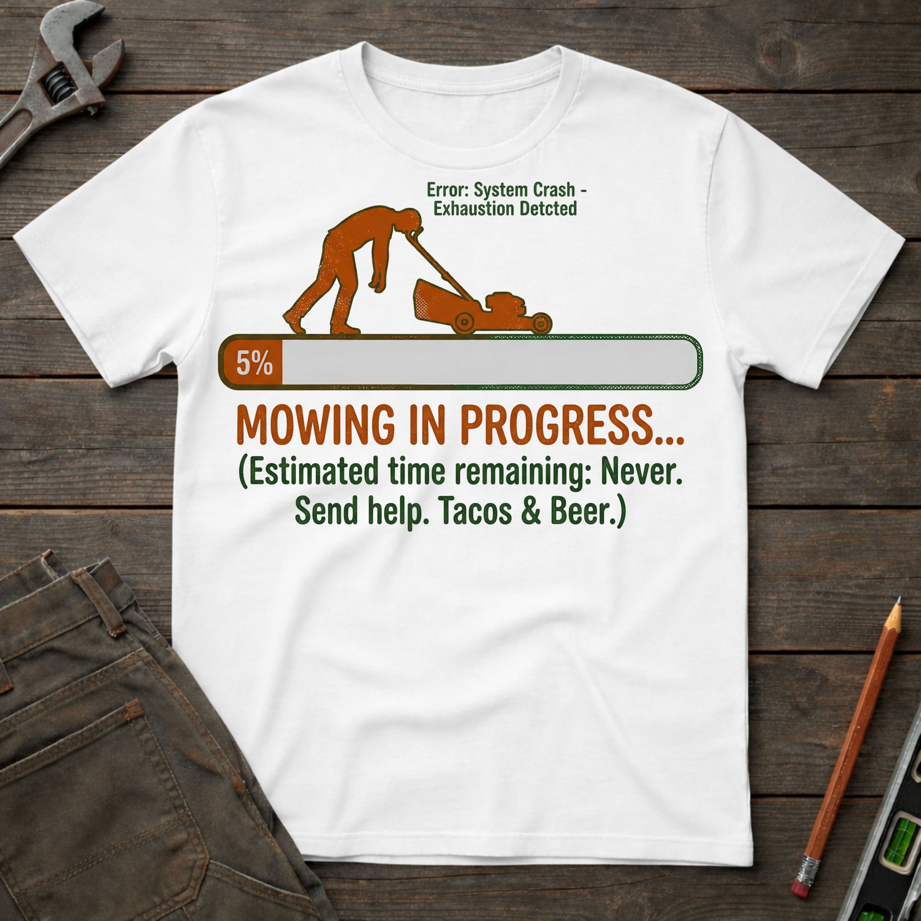 Mowing in Progress T-Shirt