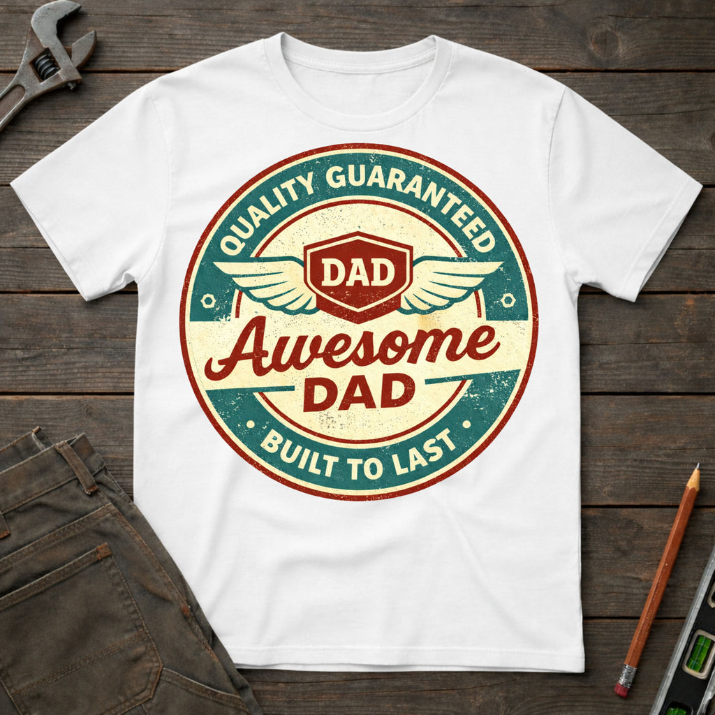 Awesome Dad Badge T-Shirt