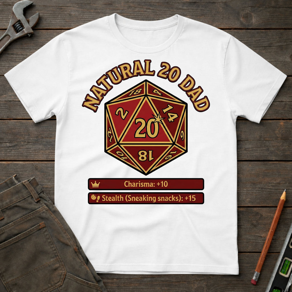 Natural 20 Dad T-Shirt