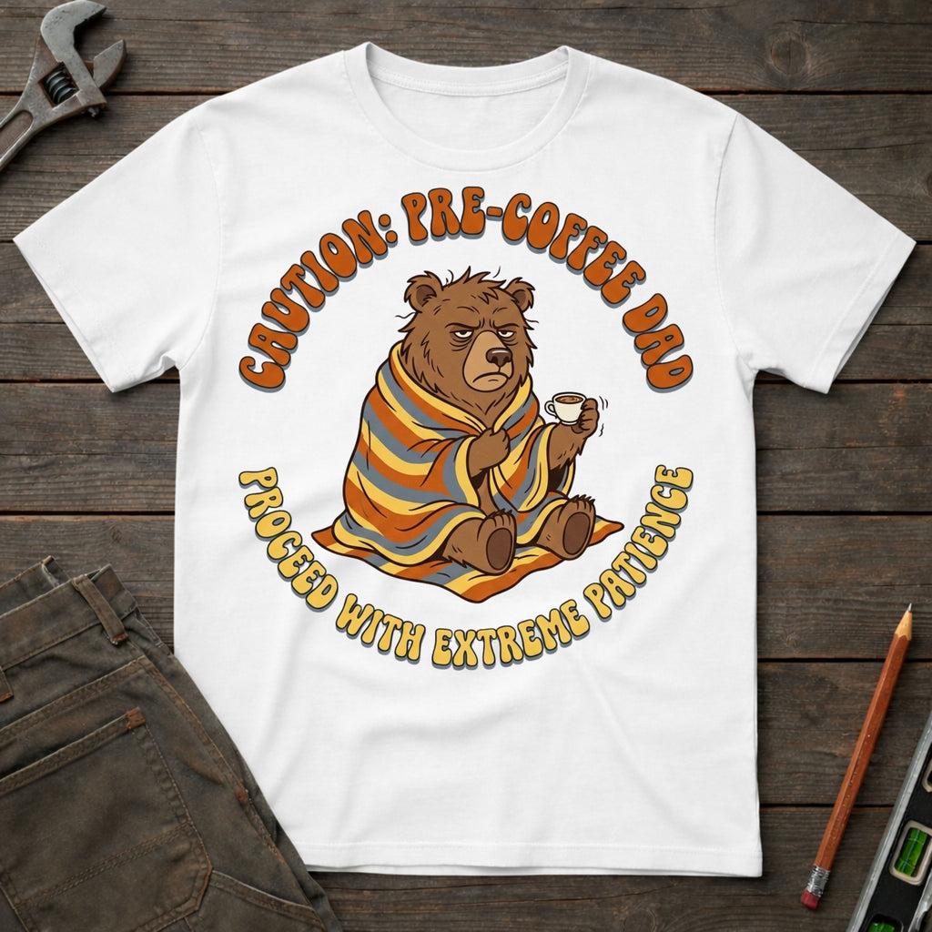 Caution: Pre-Coffee Dad T-Shirt