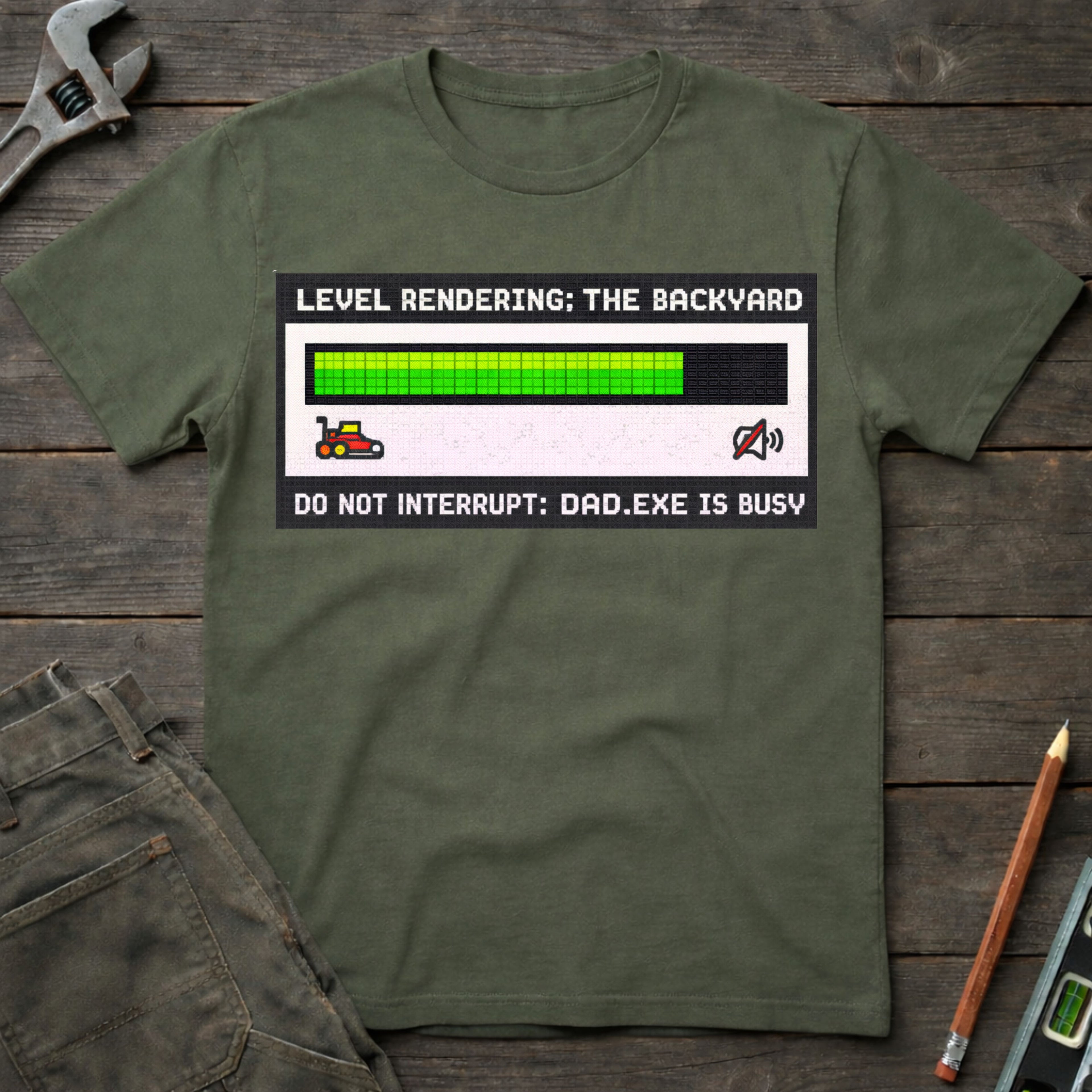 Level Rendering: The Backyard T-Shirt