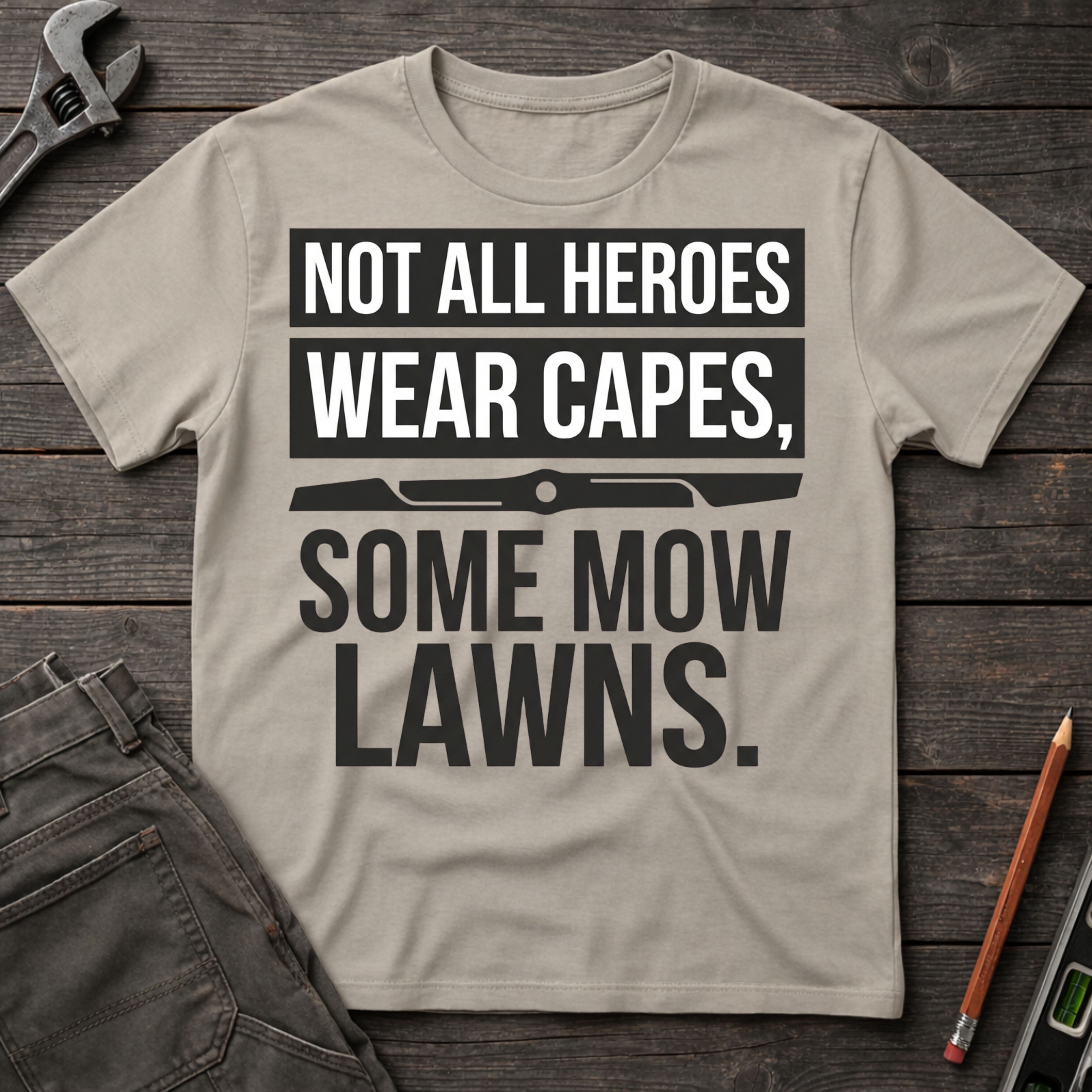 Heroes Mow Lawns T-Shirt