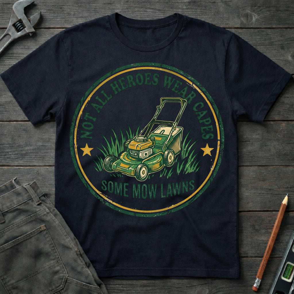 Some Heroes Mow Lawns T-Shirt