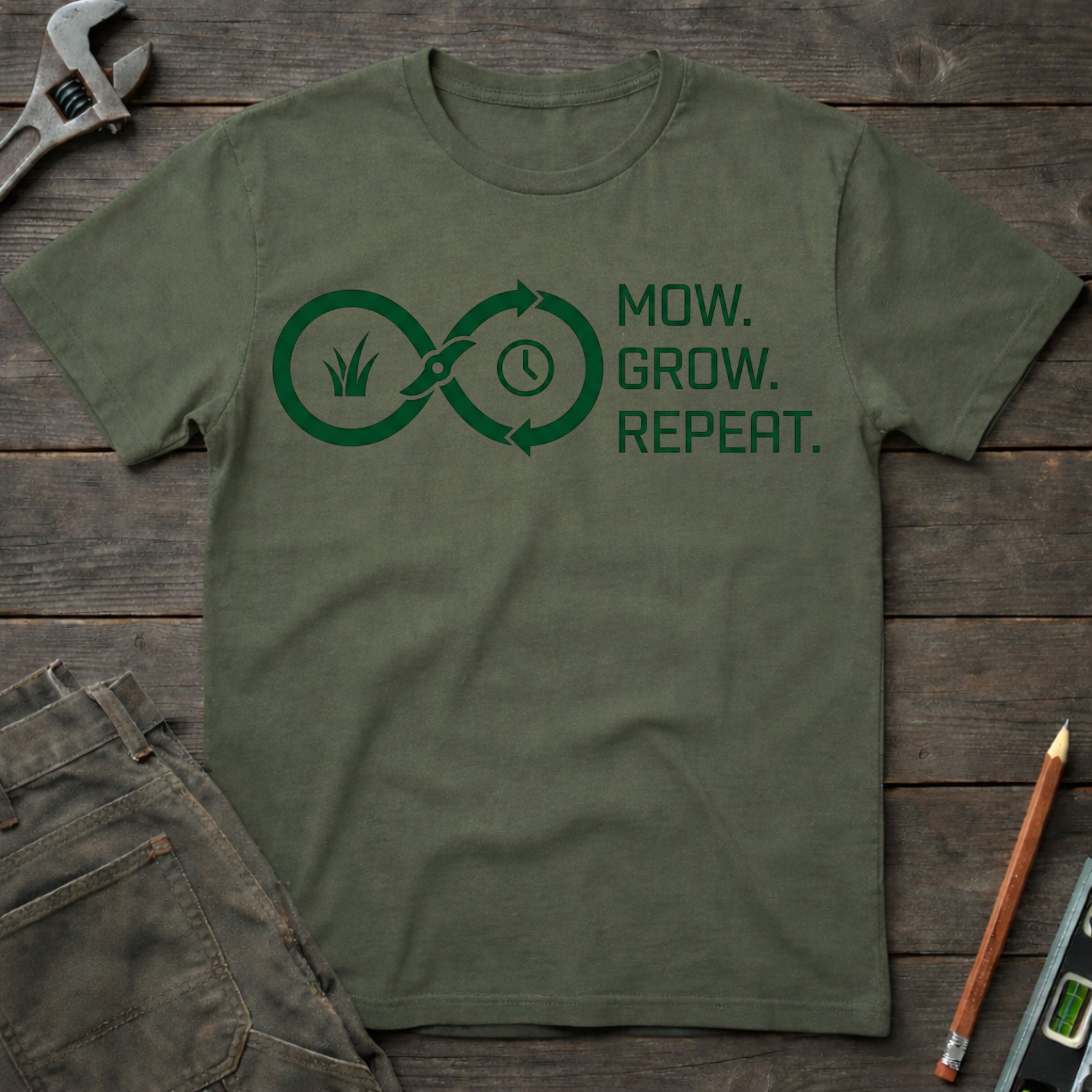 Mow, Grow, Repeat T-Shirt