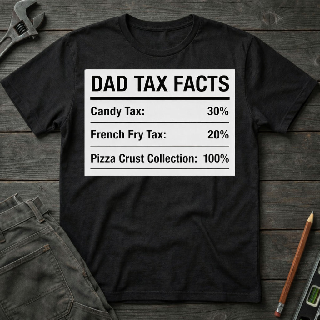 Dad Tax Facts Label T-Shirt