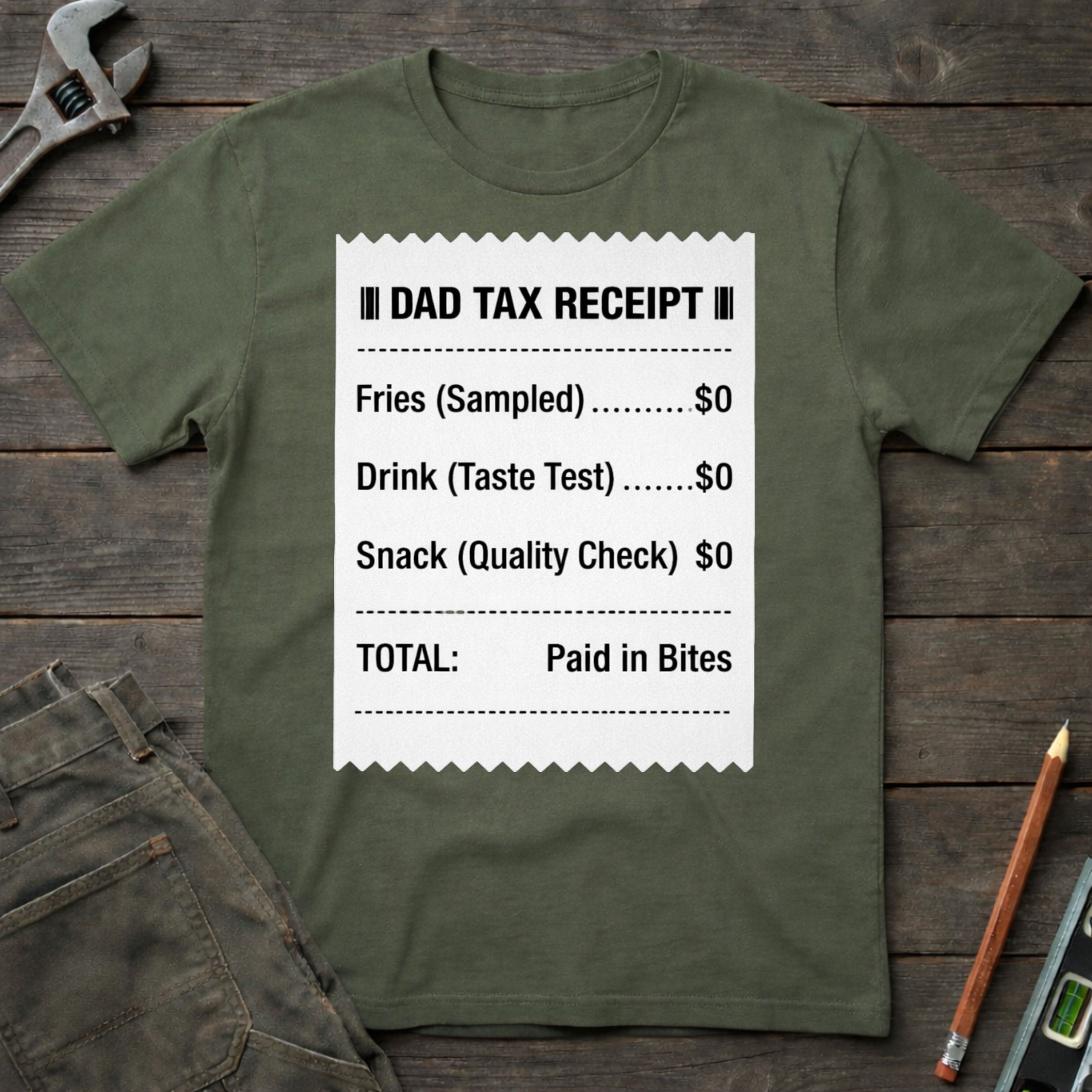 Dad Tax Receipt T-Shirt