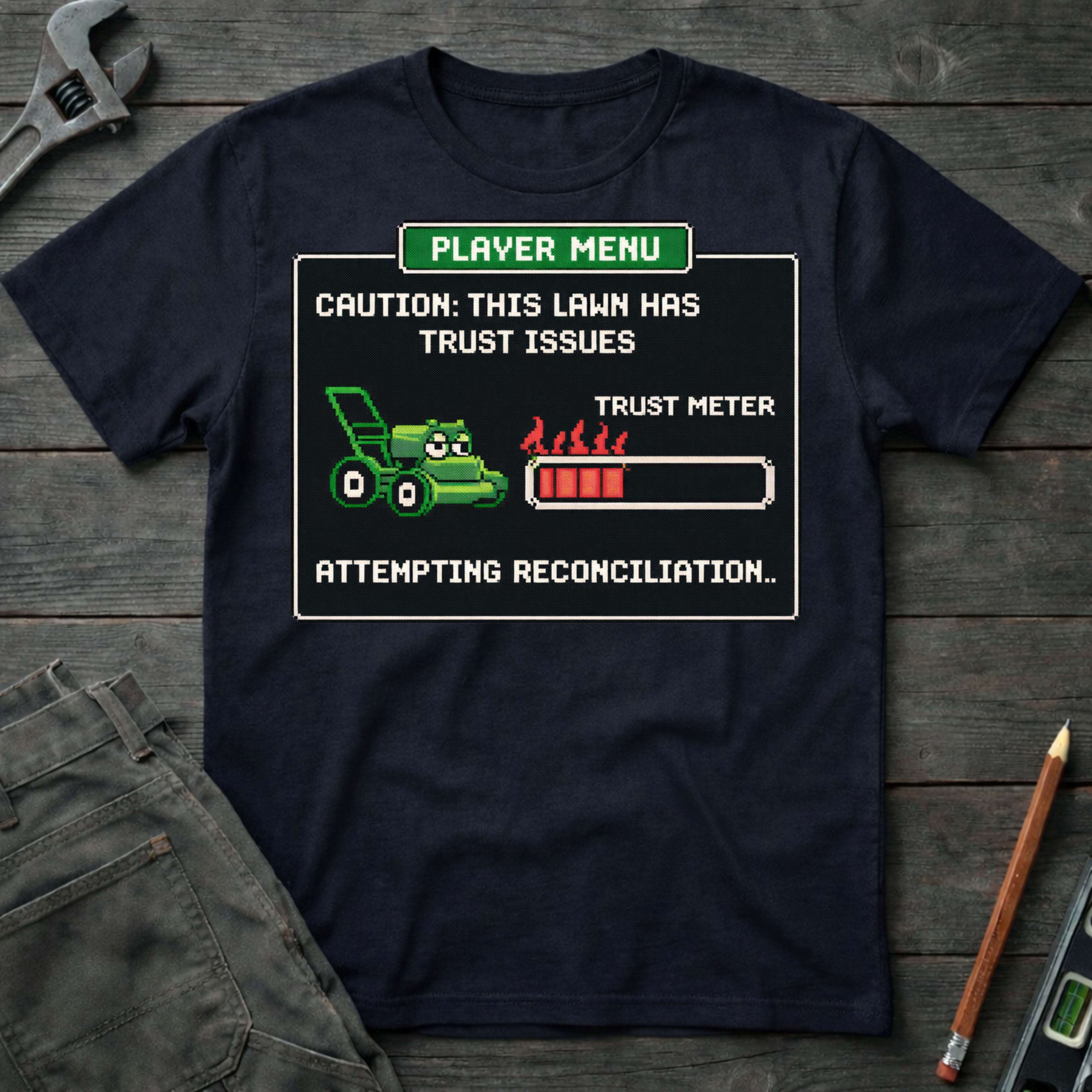 Lawn Player Menu T-Shirt