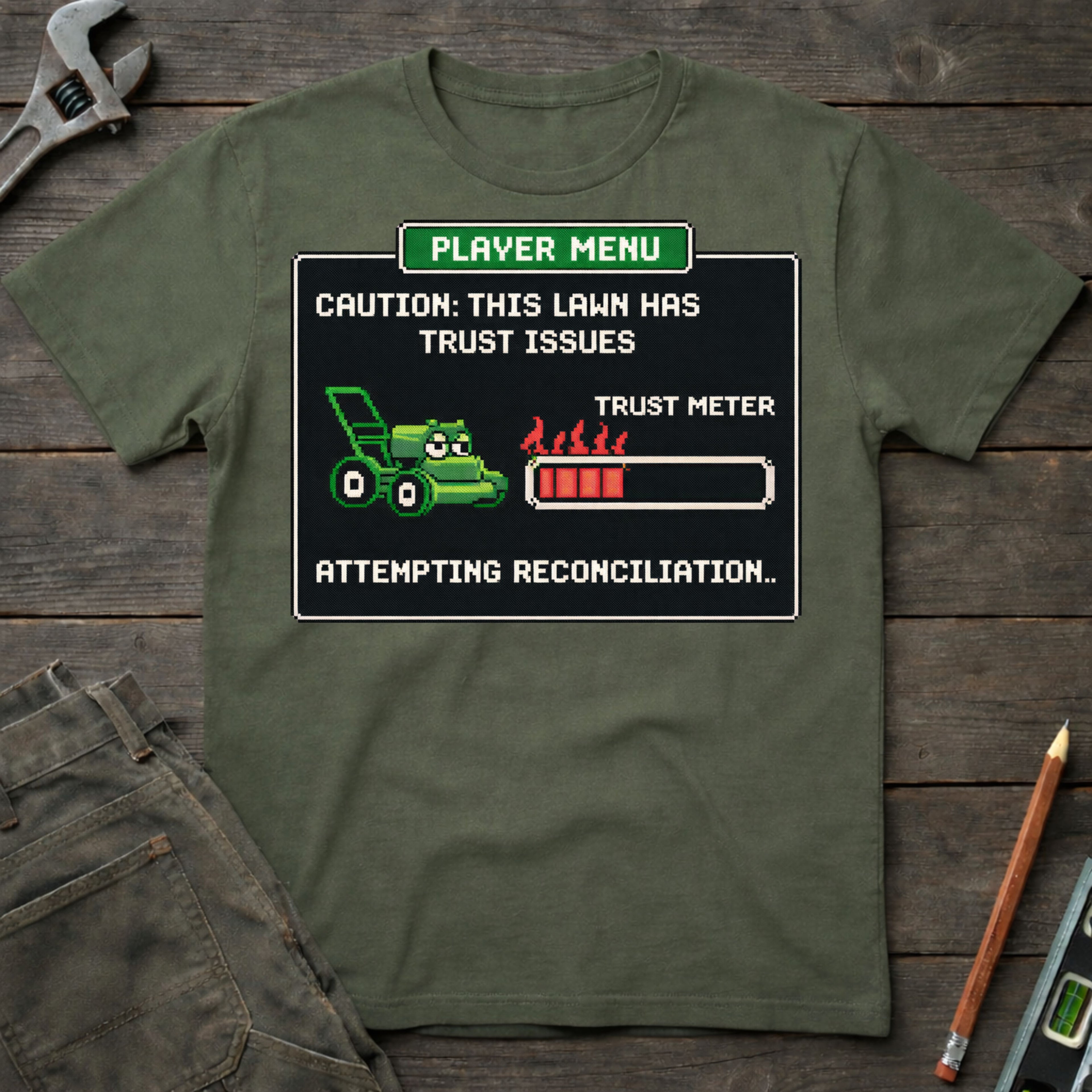 Lawn Player Menu T-Shirt