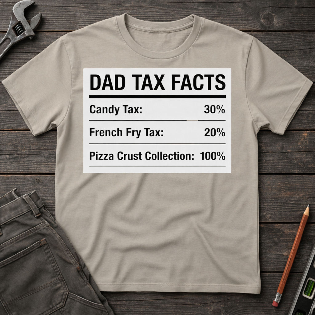 Dad Tax Facts Label T-Shirt