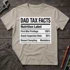 Dad Tax Nutrition Label T-Shirt