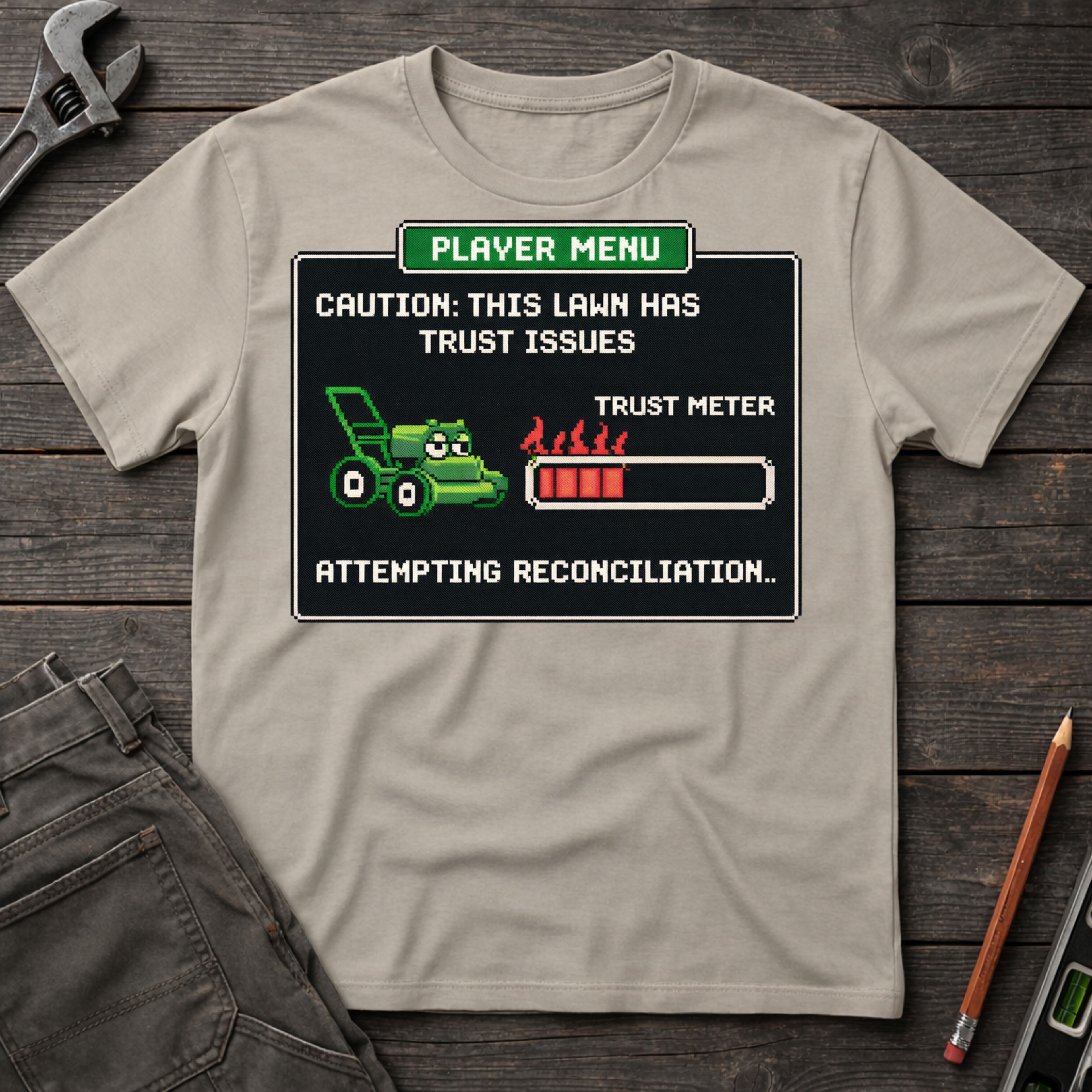 Lawn Player Menu T-Shirt