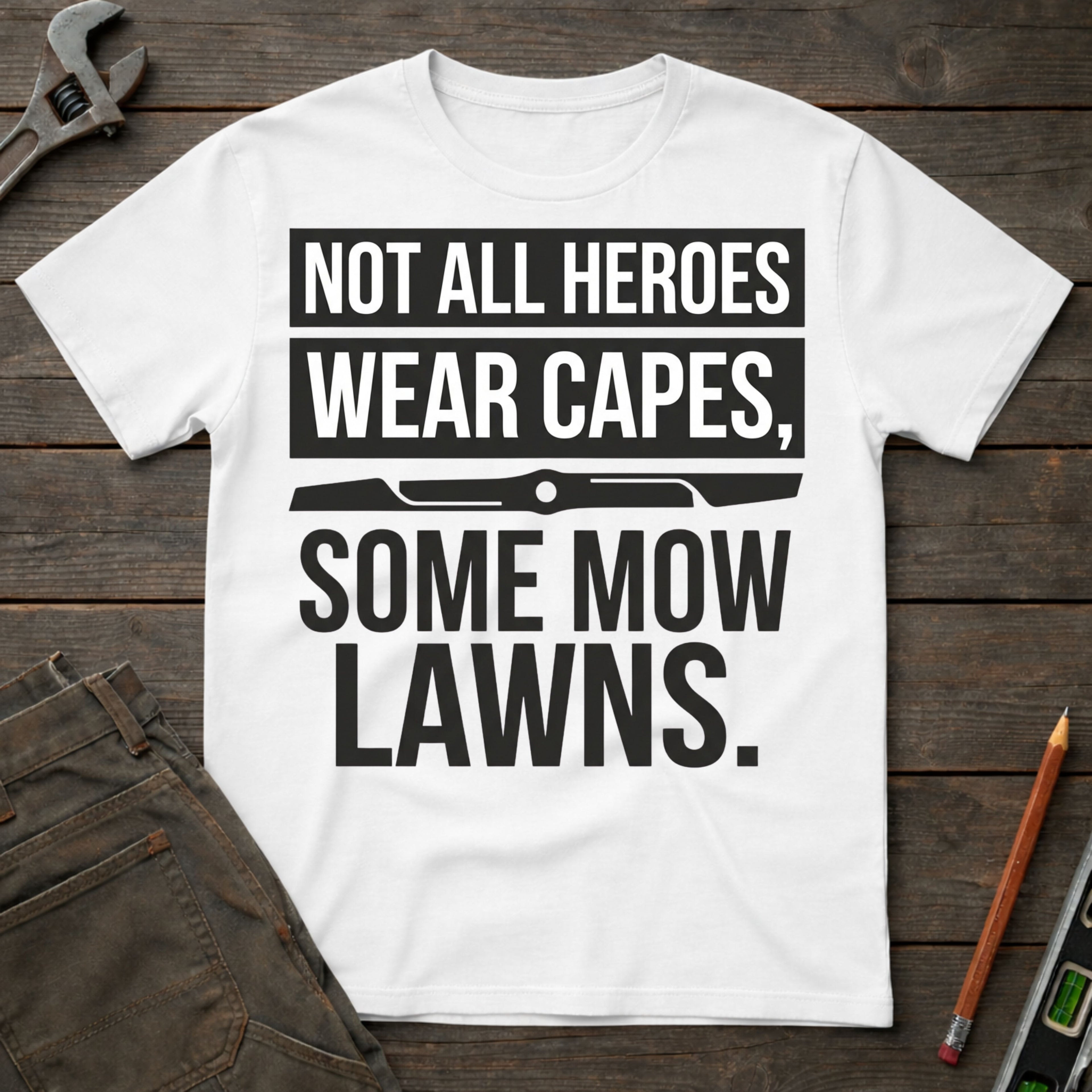 Heroes Mow Lawns T-Shirt