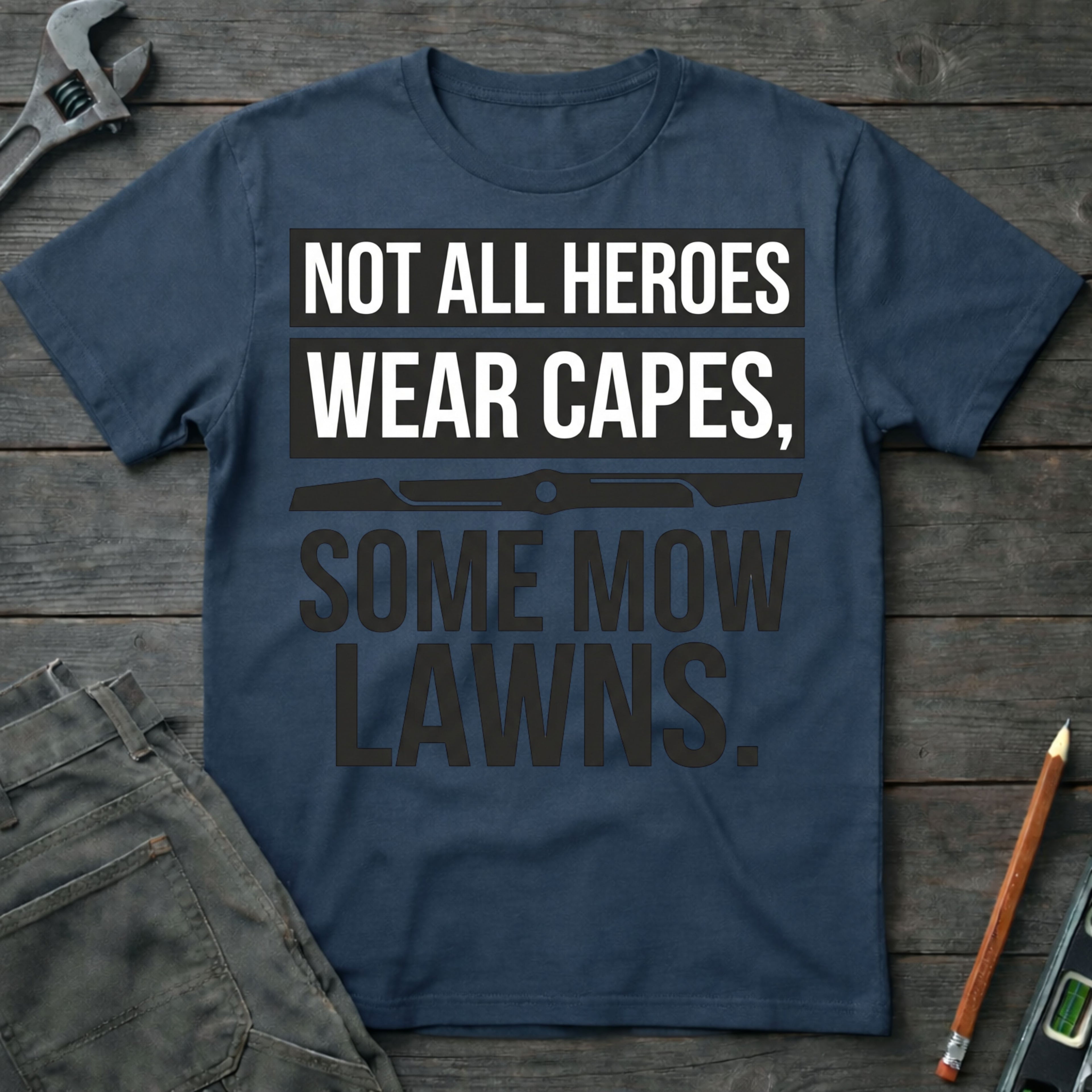 Heroes Mow Lawns T-Shirt