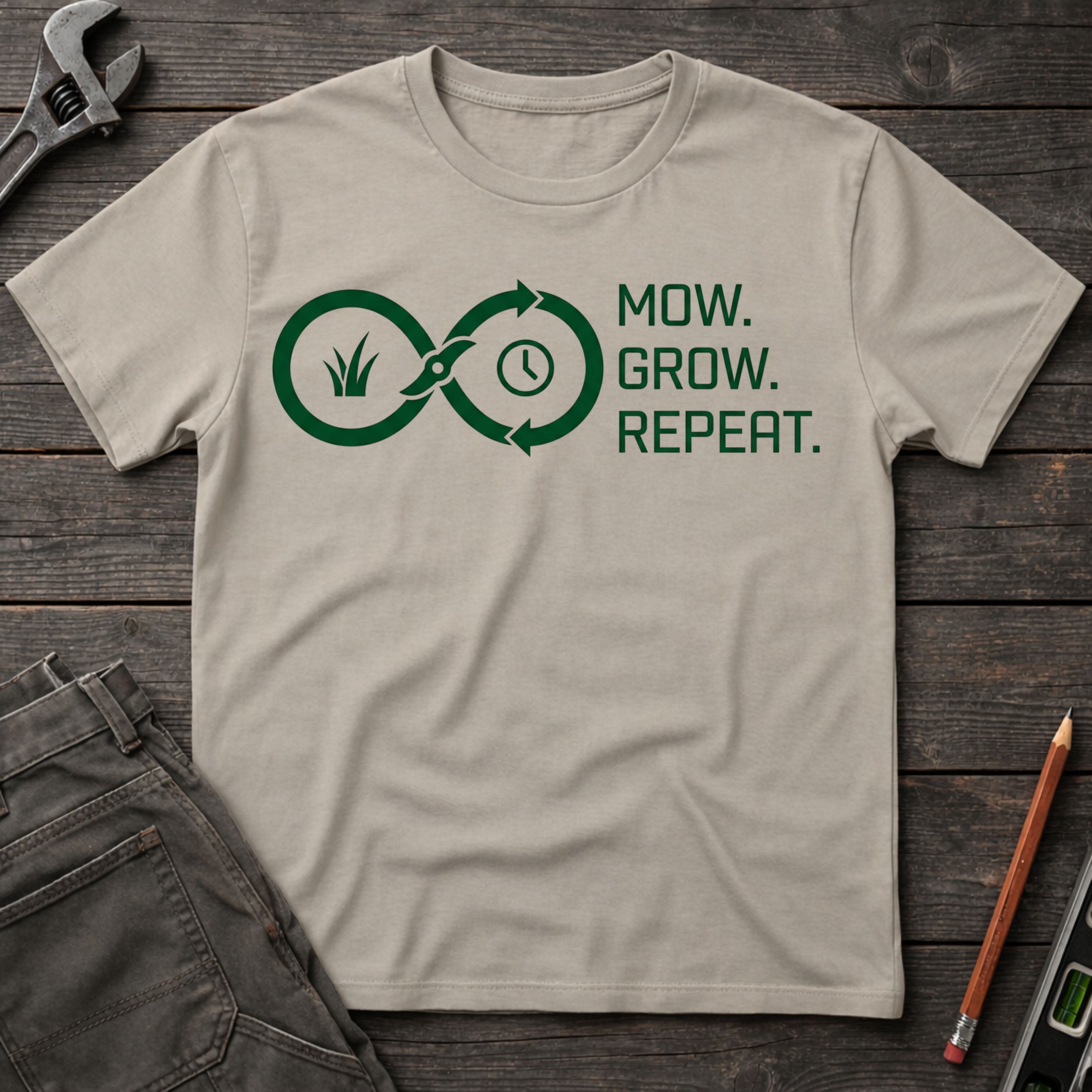Mow, Grow, Repeat T-Shirt