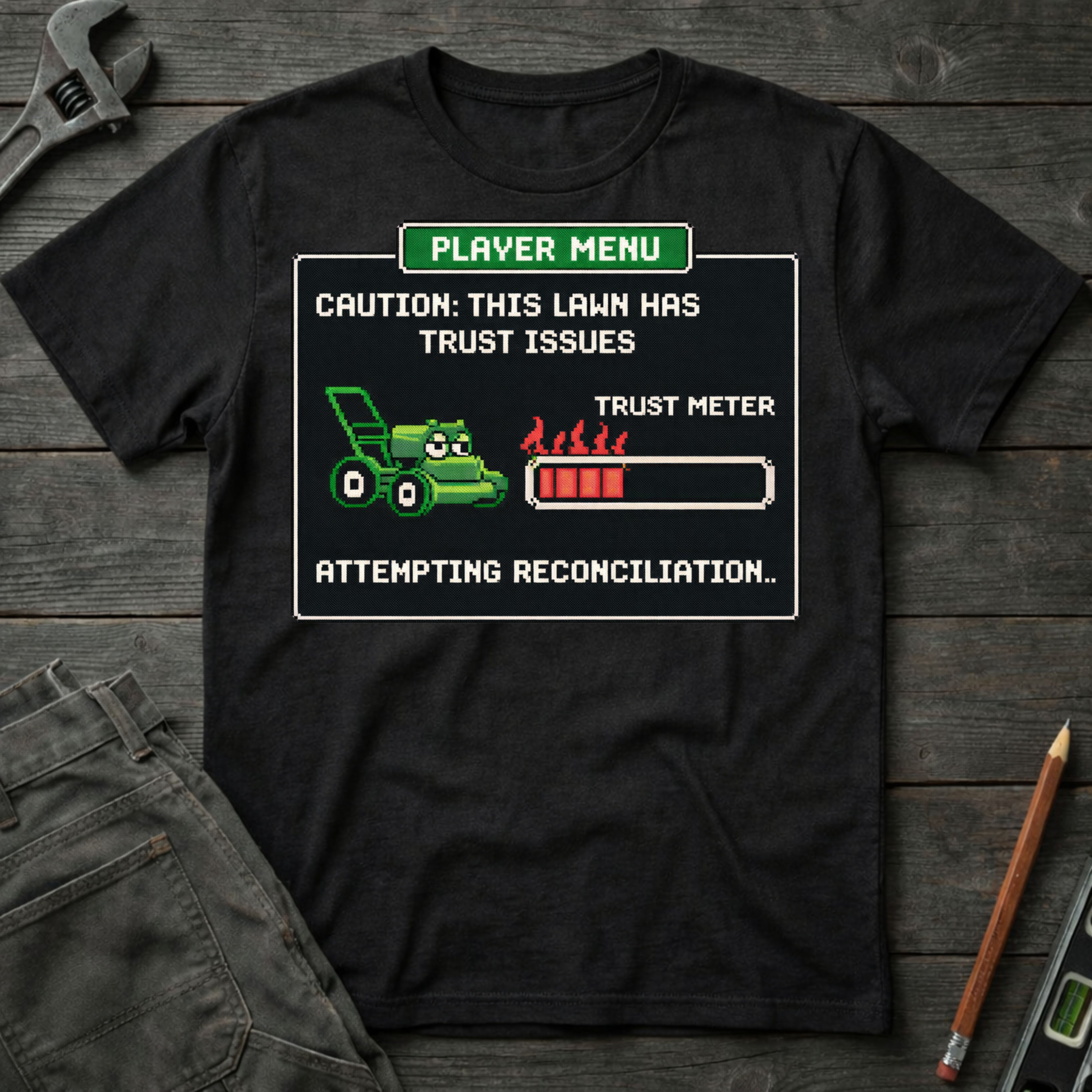 Lawn Player Menu T-Shirt