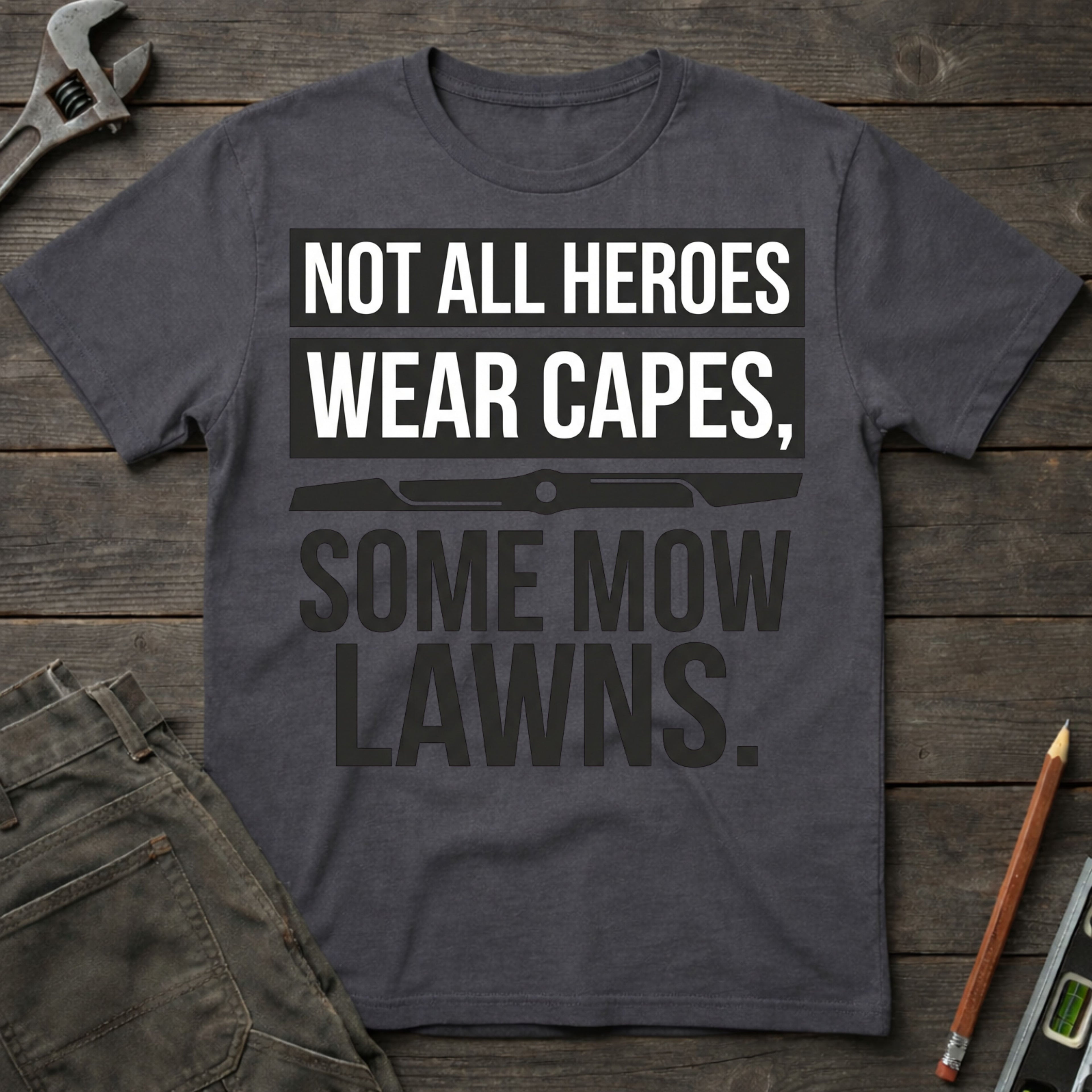 Heroes Mow Lawns T-Shirt