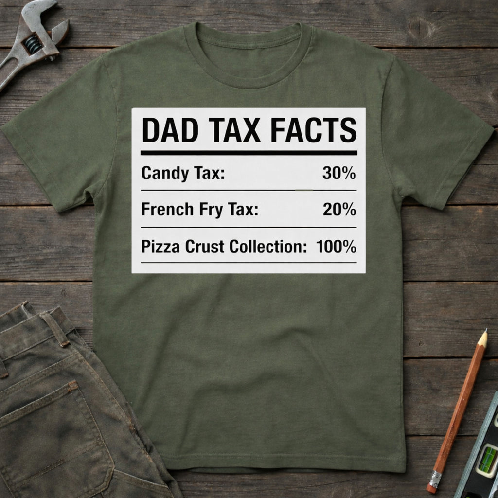 Dad Tax Facts Label T-Shirt