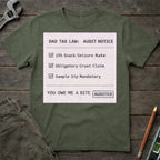 Dad Tax Audit Notice T-Shirt