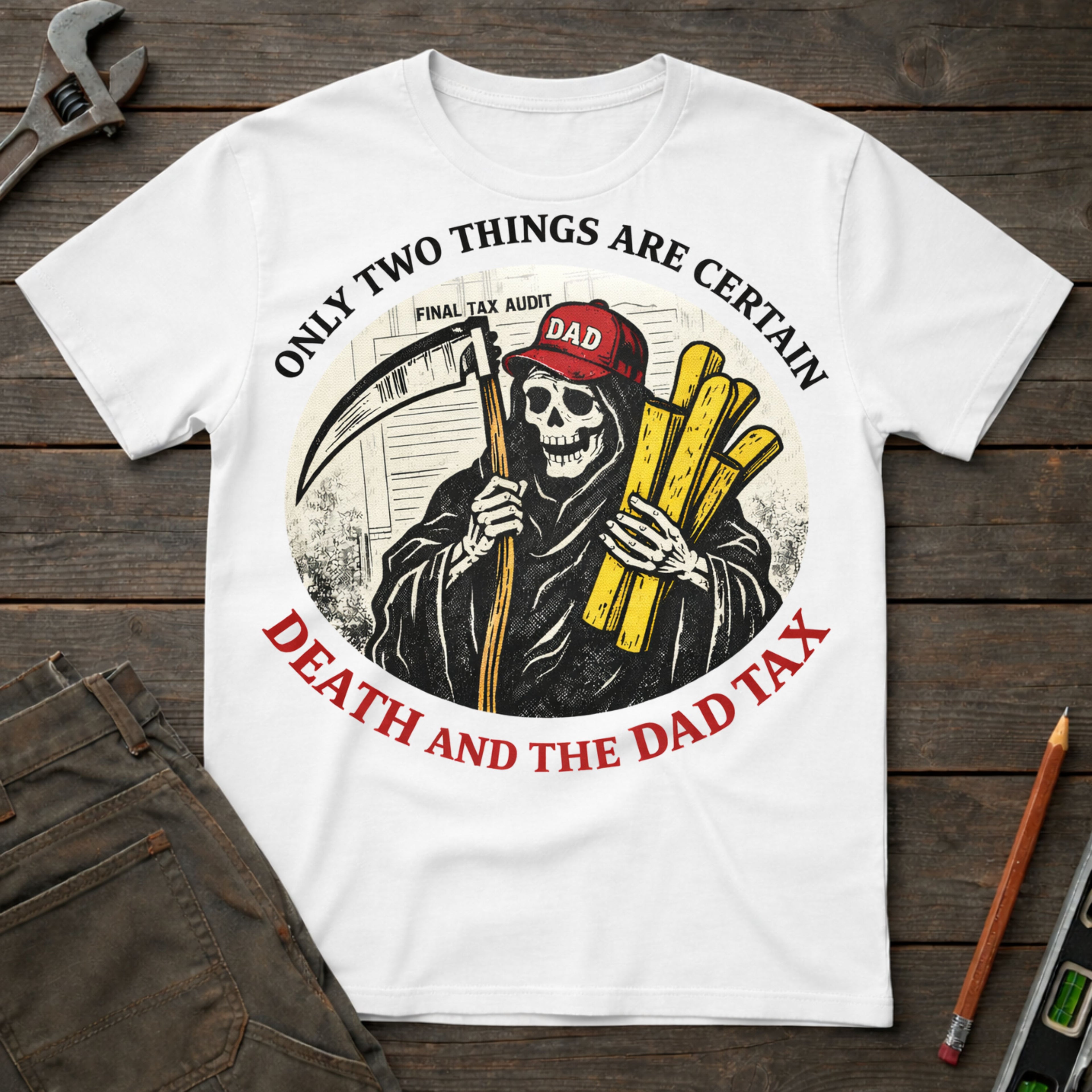 Death and the Dad Tax T-Shirt